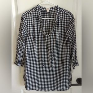 Jcrew Gingham tunic